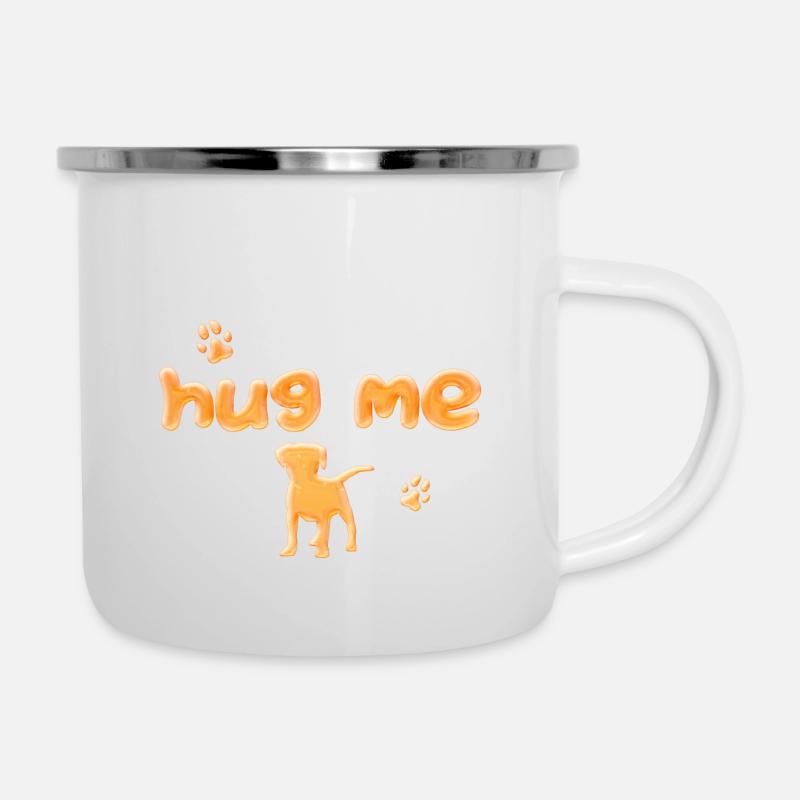 HUG ME - Tasse émaillée - blanc