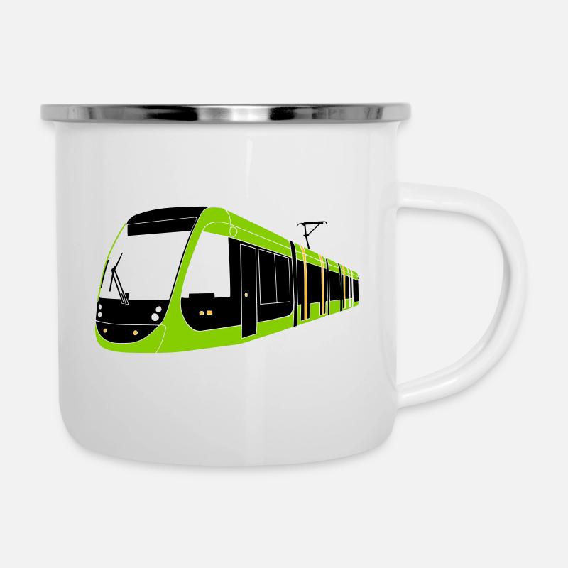 Tramway de Lund - Tasse émaillée - blanc