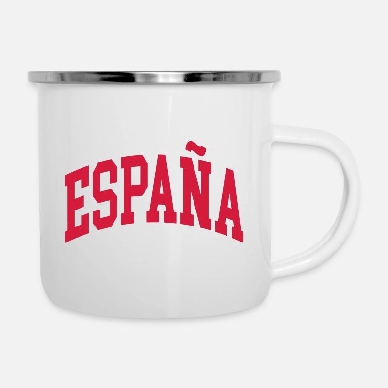 Espagne - Tasse émaillée - blanc