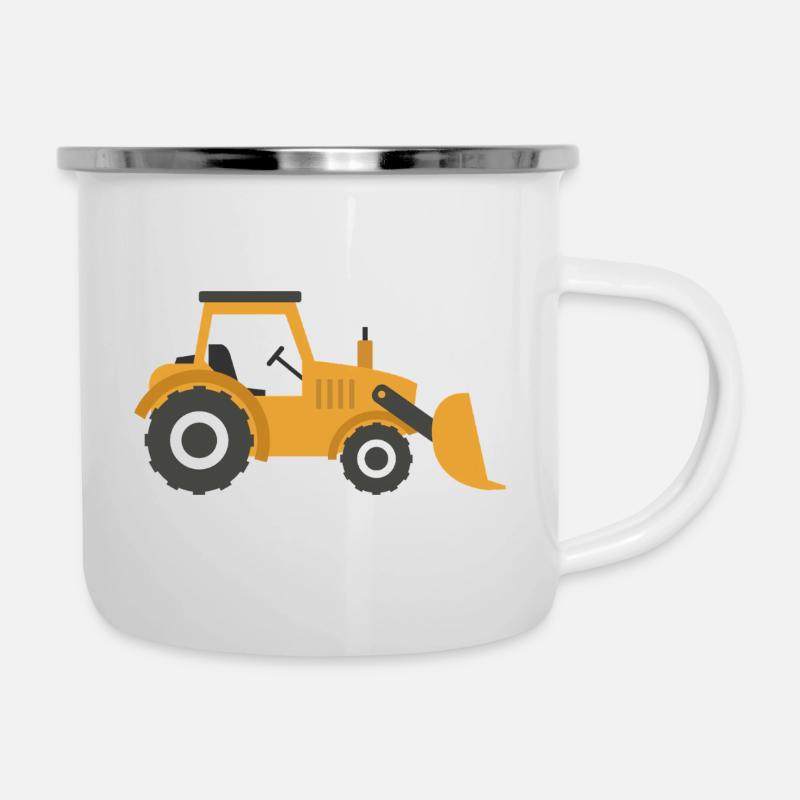 Gräber - Emaille-Tasse - Weiß