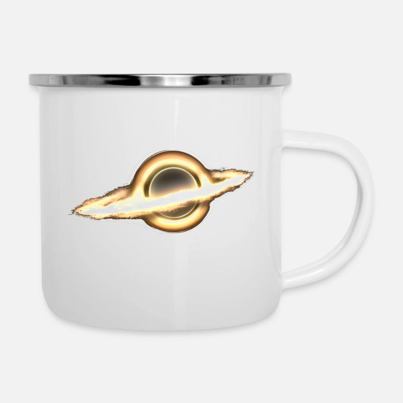 Black Hole, Infinity, Outer Space, Science Fiction - Camper Mug - white
