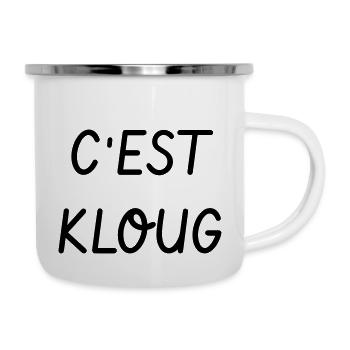 C'est Kloug ! Le Père Noël est une ordure - Tasse émaillée - blanc - Droite