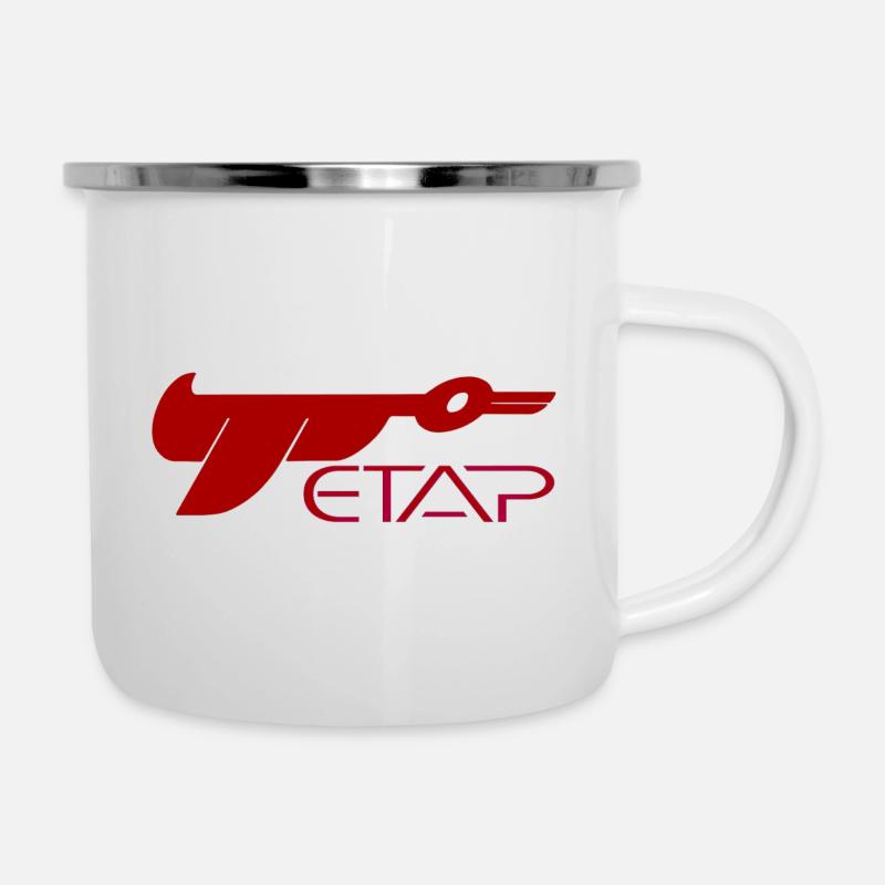 ETAP Logo - Emaille-Tasse - Weiß