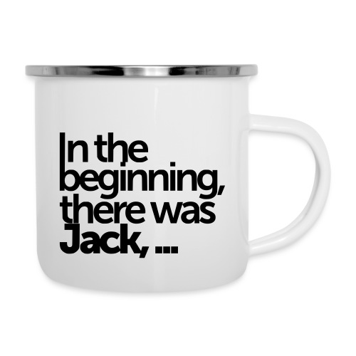 in the beginning - Emaille-Tasse