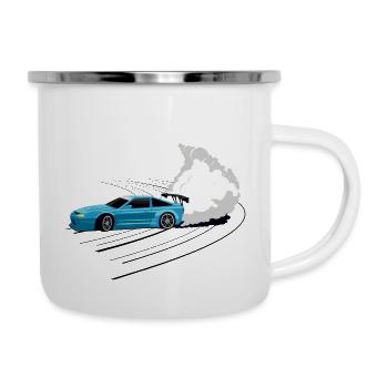 Car drifting - Camper Mug - white - Right