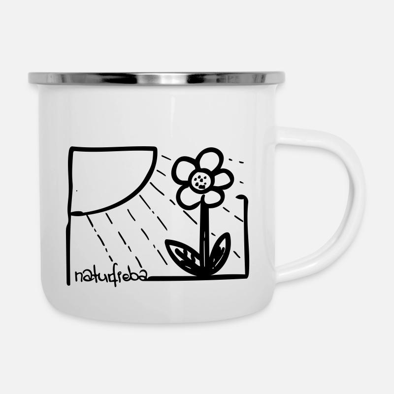 naturfieba - Tasse émaillée - blanc