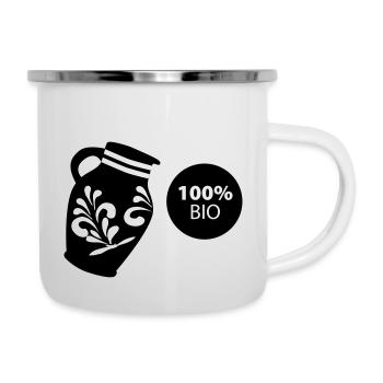Bembel 100% BIO #ShirtShop #Hessen #FFM - Emaille-Tasse - Weiß - Rechts
