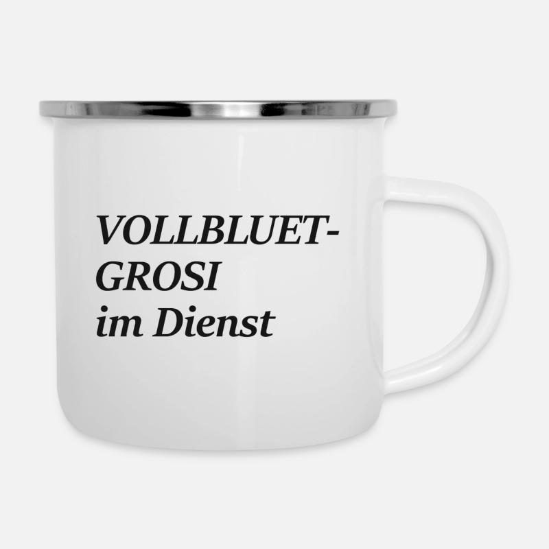Berndeutsche Sprüche; Dialekt; Schweiz; Grosi;cool - Emaille-Tasse - Weiß