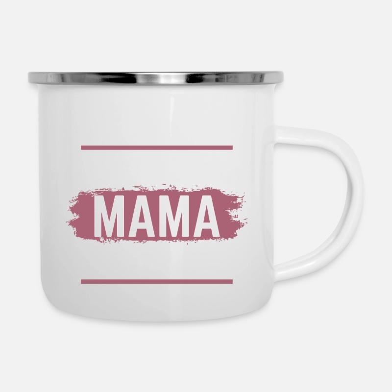 Ich glaube Mama meint es ernst - Dialekt - Emaille-Tasse - Weiß