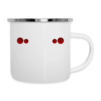 GTR R34 Rücklichter - Emaille-Tasse - Weiß - Rechts