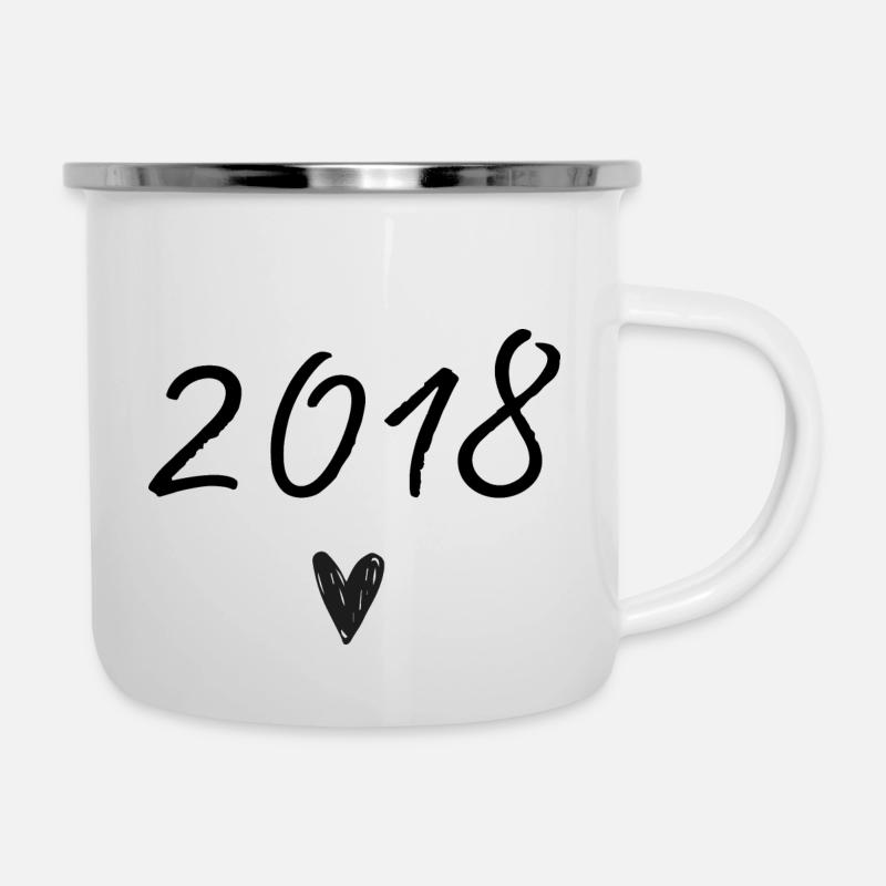 2018 Heart Anniversary - Camper Mug - white