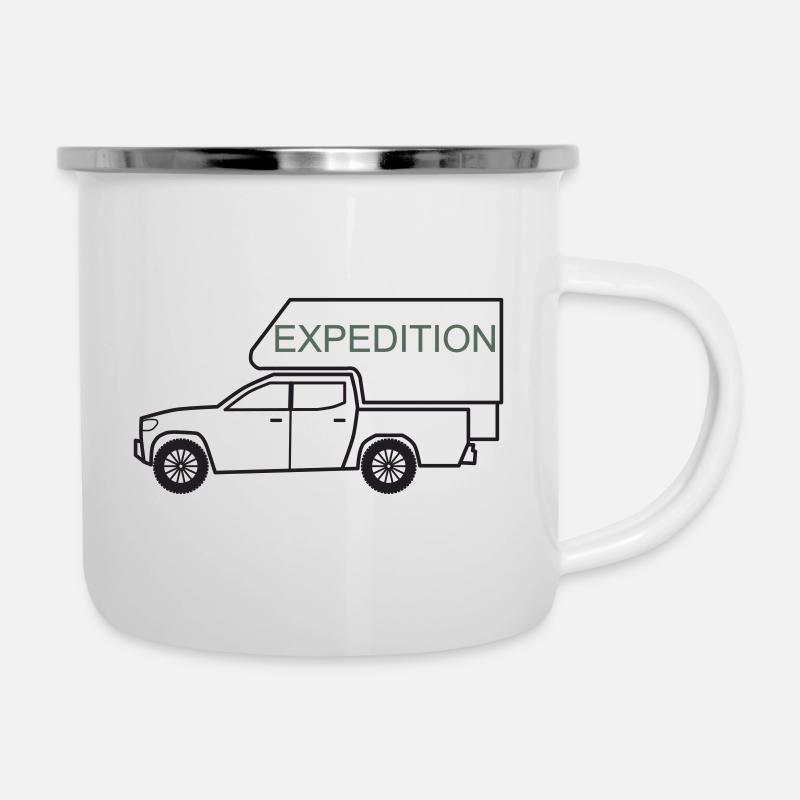 OVERLAND - Tasse émaillée - blanc