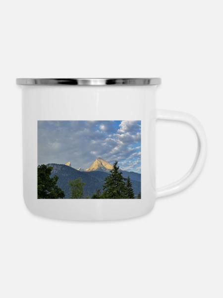 Bergführer - Emaille-Tasse - Weiß
