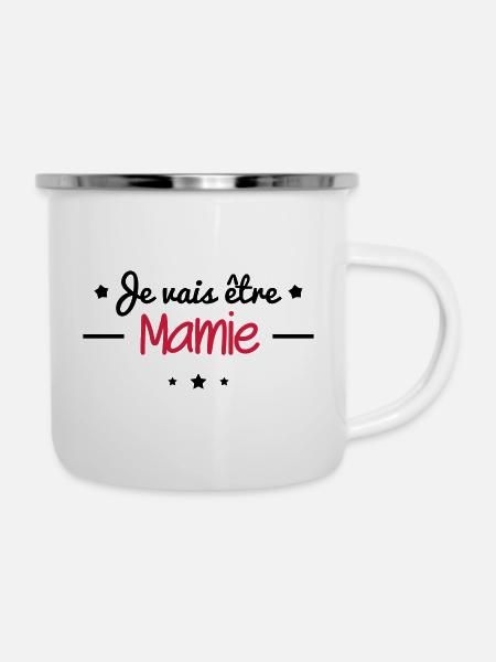 Zukunft Großmutter, Großmutter Bald - Emaille-Tasse - Weiß