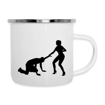 stag_night - Emaille-Tasse - Weiß - Rechts