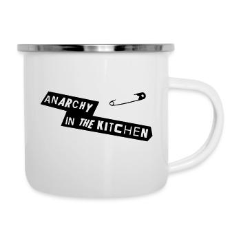Anarchy In The Kitchen - Tasse émaillée - blanc - Droite