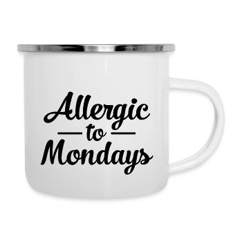 Allergic To Mondays - Camper Mug - white - Right