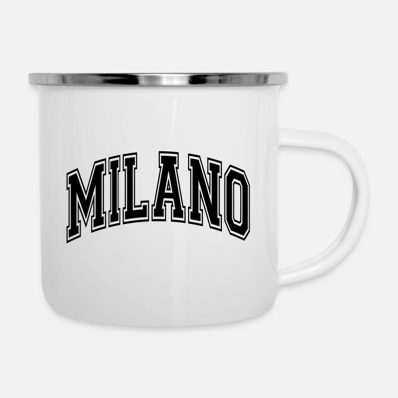 Mailand - Emaille-Tasse - Weiß