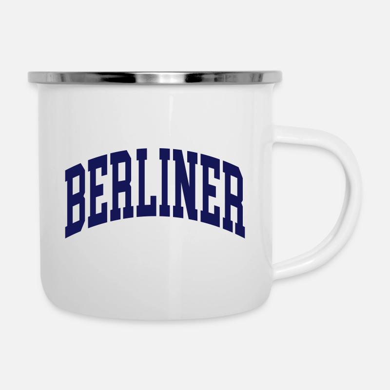 Berliner - Emaille-Tasse - Weiß