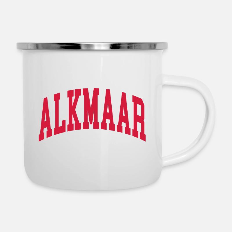 Alkmaar - Emaille-Tasse - Weiß