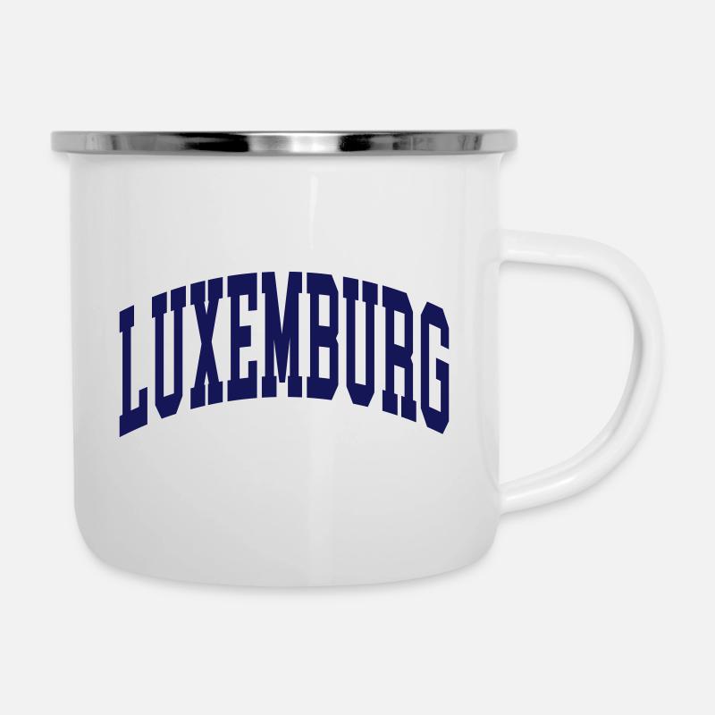 Luxembourg - Tasse émaillée - blanc