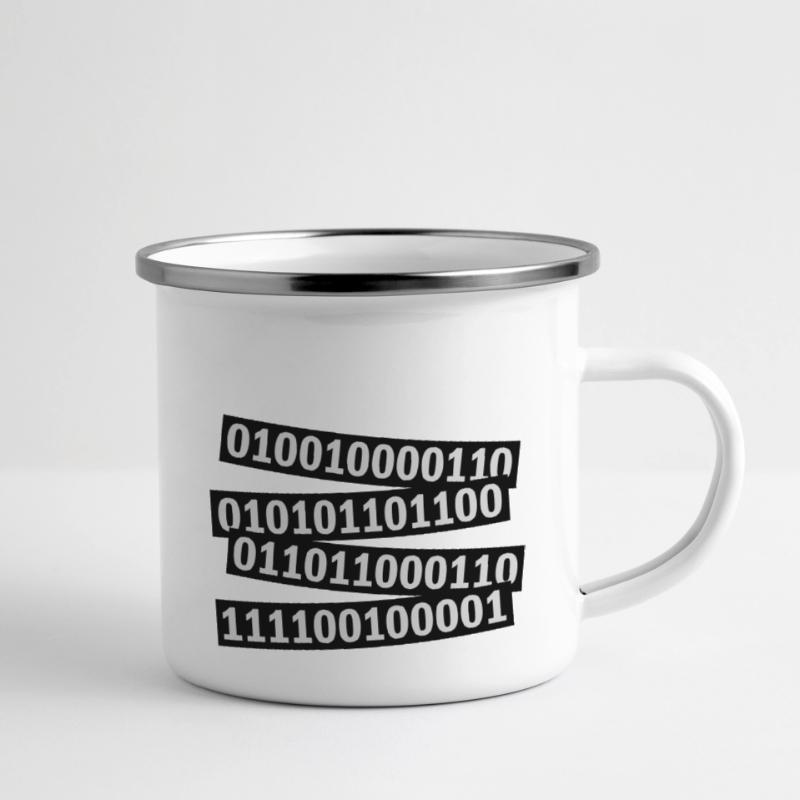 Binär Code Programm Sprache Emaille-Tasse