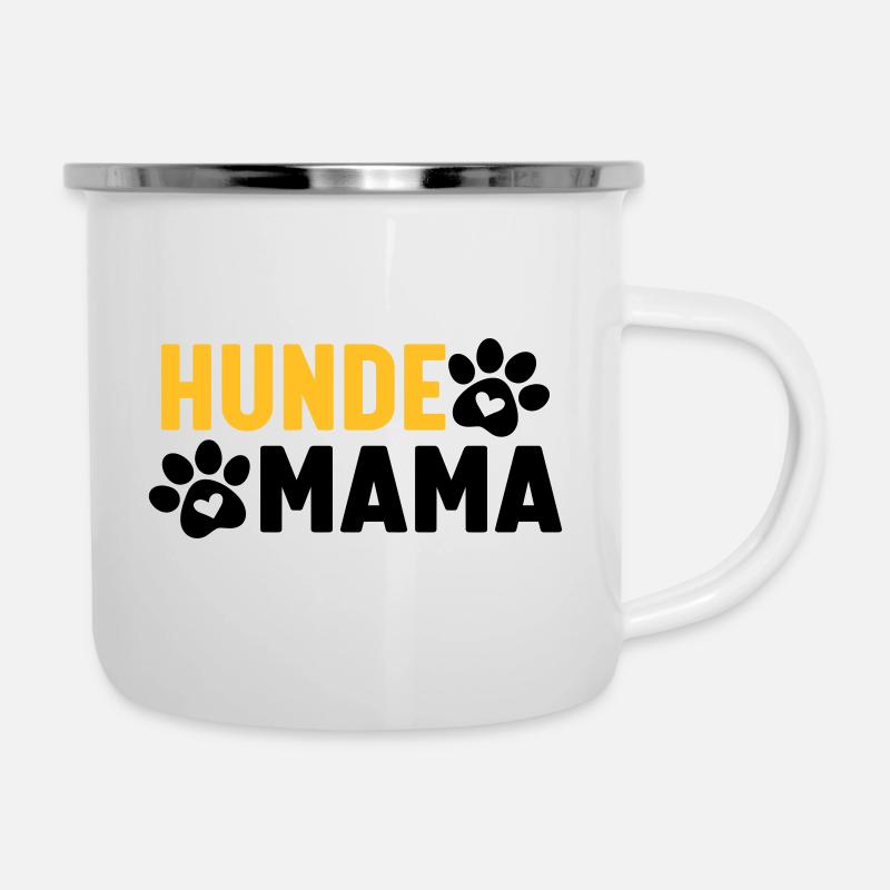 Dogs Mom - Camper Mug - white