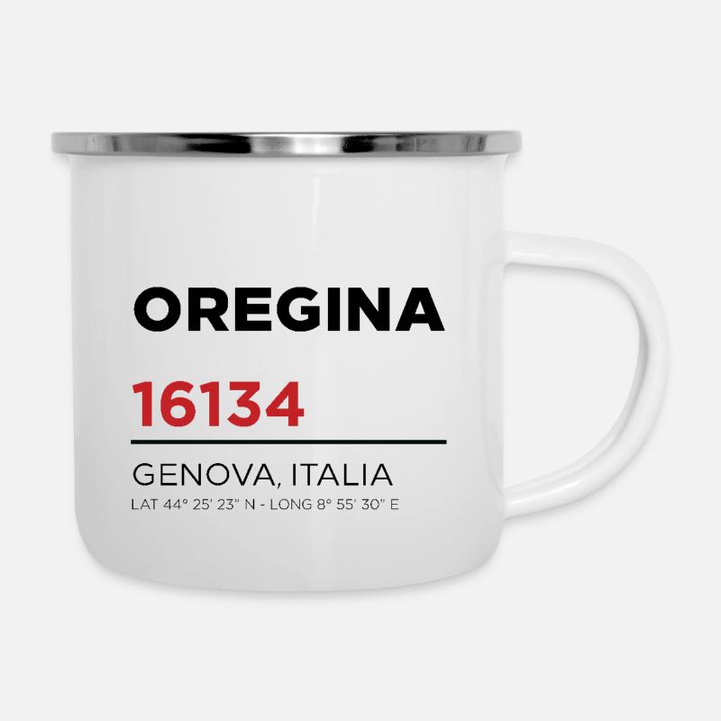Oregina - Tasse émaillée - blanc