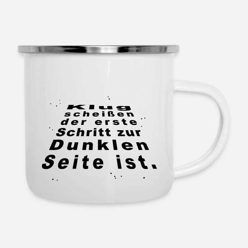 Shoot smb. 'S mouth off - Camper Mug - white