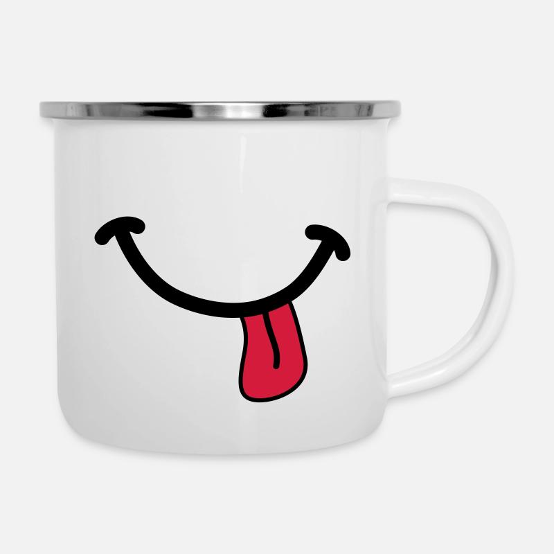 SMILEY - Camper Mug - white