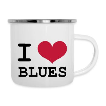 I Love Blues - Camper Mug - white - Right