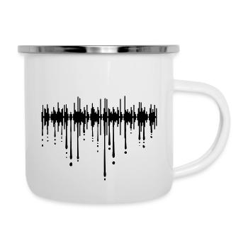 soundtrack drops graffiti mirroring sound play cool - Camper Mug - white - Right