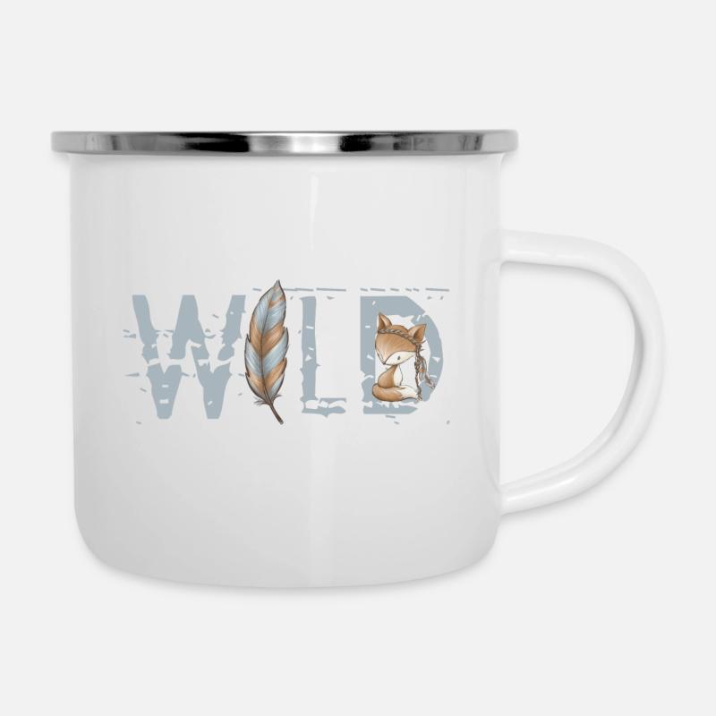 WILD - Tasse émaillée - blanc