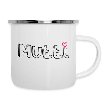 Mom Mom Mother Heart :-) Mother's Day Gift - Camper Mug - white - Right