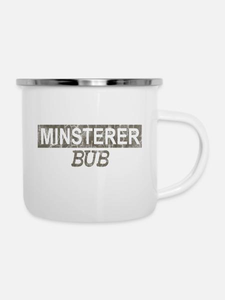 MINSTERER BUB Münster - Emaille-Tasse - Weiß
