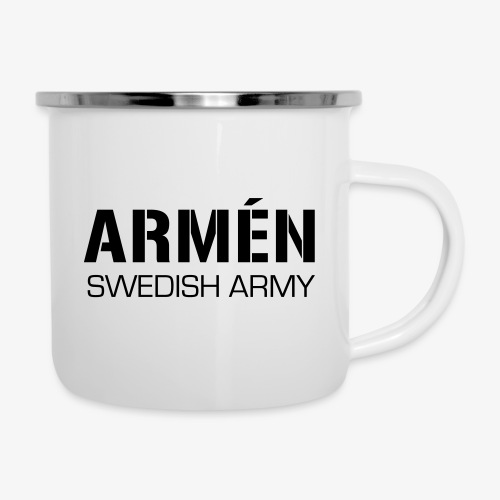 ARMÉN -Swedish Army - Emaljmugg