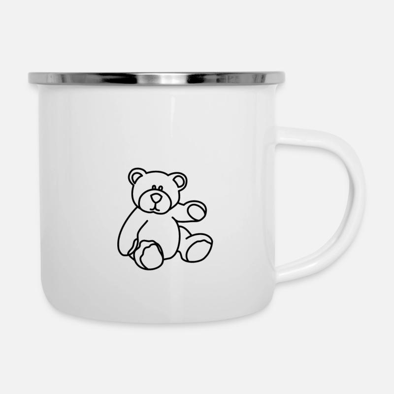 teddy bear - Camper Mug - white