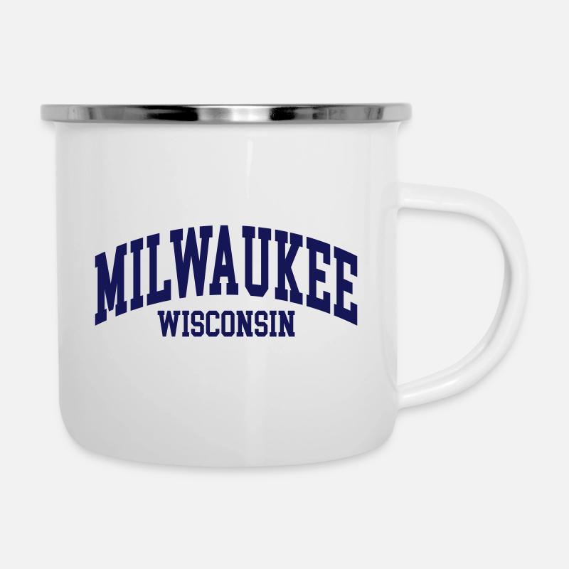 Milwaukee - Tasse émaillée - blanc