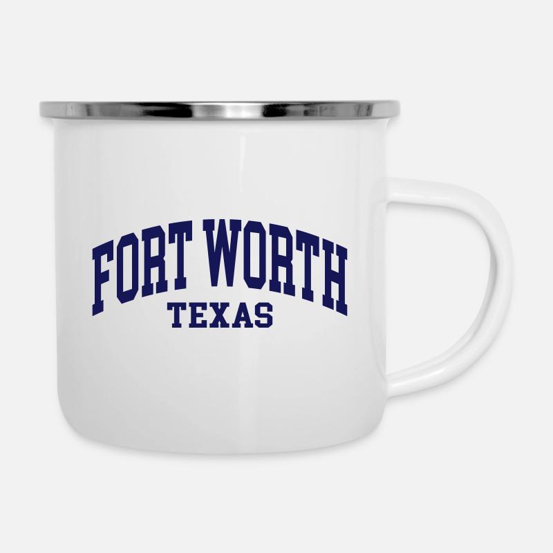 Fort Worth - Tasse émaillée - blanc