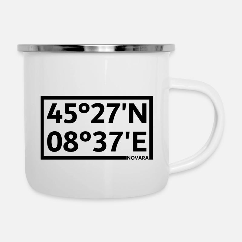 Novara Coordinates - Camper Mug - white