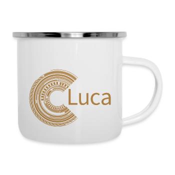 Für Luca - Emaille-Tasse - Weiß - Rechts