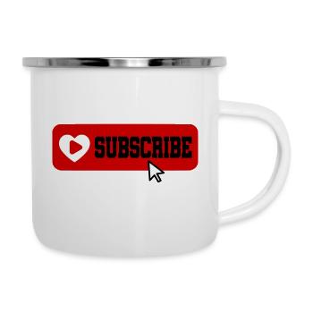 Fabulous YouTube Channel Subscribe Button Icon - Camper Mug - white - Right