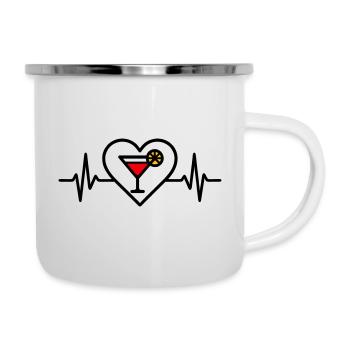 Cocktail Heart Aperitif Drink - Camper Mug - white - Right