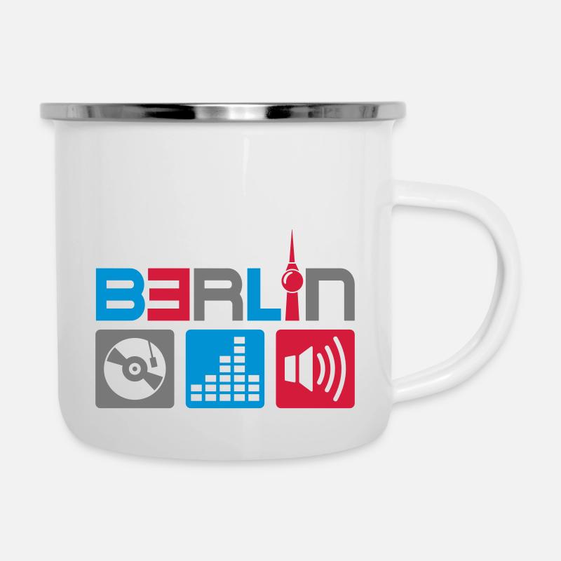 Berlin Music - Camper Mug - white