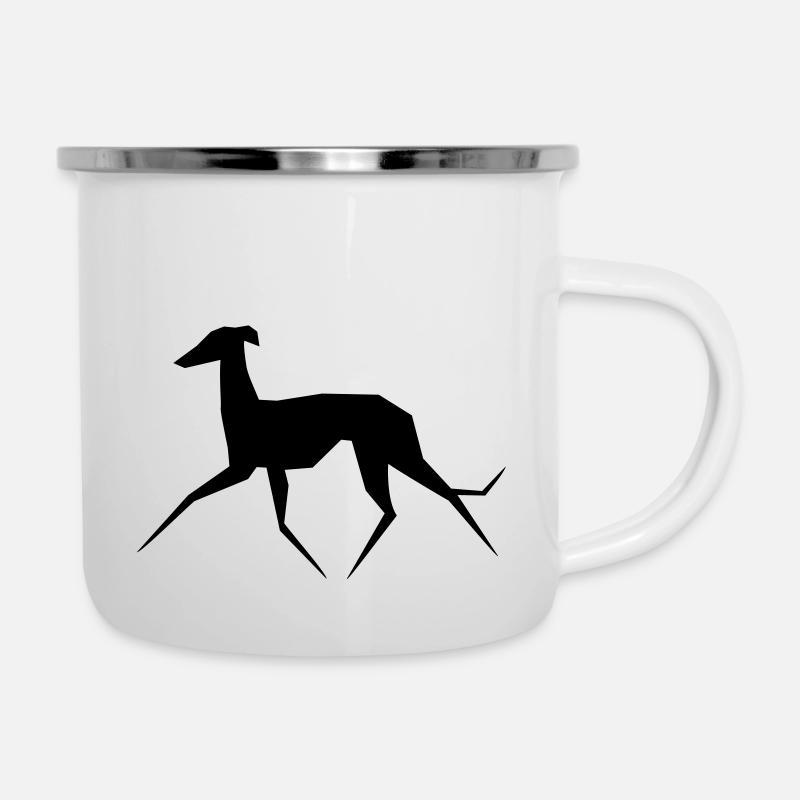 Greyhound - Camper Mug - white