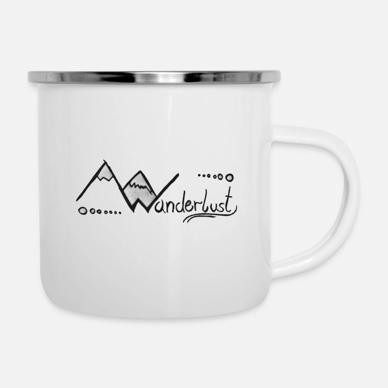bougeotte - Tasse émaillée - blanc