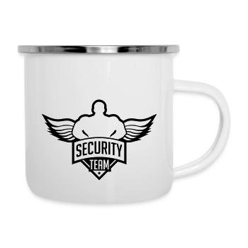 security_team_py1 - Emaille-Tasse - Weiß - Rechts