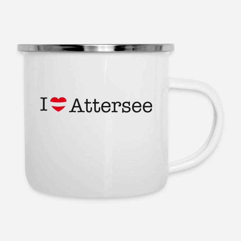 J’adore Attersee - Tasse émaillée - blanc