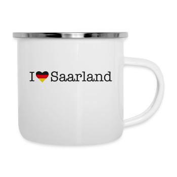 I love Saarland - Camper Mug - white - Right
