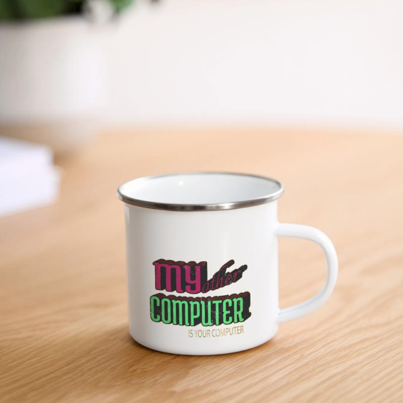 Présent Hacking Coding Hacking Computer Tasse émaillée